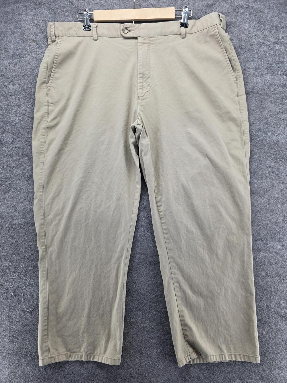 Peter Millar Pants Mens 40x26 Beige Chino Flat Front Classic Fit Cotton Spandex